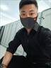 暢登冰絲七分袖襯衫男士修身潮流中袖夏天高端痞帥短袖白色襯衣服外套 黑色 【A664】 XL 曬單實(shí)拍圖
