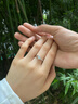 DR CK情侶對(duì)戒一對(duì)純銀莫桑石鉆戒求婚結(jié)婚戒指七夕情人節(jié)生日送女朋友 山盟海誓情侶對(duì)戒開口-火爆款 曬單實(shí)拍圖