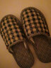 新款手工包腳純棉室內家用顆粒軟底無(wú)聲布底棉拖鞋女木地板秋冬季 女包腳 淺綠格 女大碼適合38-39腳 曬單實(shí)拍圖