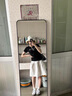 帛芮半身裙女夏季2025薄款日系休閑百搭高腰A字防走光顯瘦五分裙子 曬單實(shí)拍圖