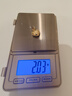 周大福 爆閃魚鱗愛心吊墜黃金足金(工費280)約2g EOF1285 曬單實拍圖
