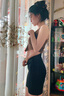 婷美（GRACEWELL）收腹提臀褲女夏季薄款清涼透氣高腰產(chǎn)后塑形無(wú)痕翹臀內褲 黑色M 曬單實(shí)拍圖