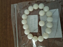 吉千年白玉菩提根手串 男女款佛珠文玩 圓珠款菩提手串念珠 生日禮物 白玉菩提根12mm*17顆 素款 曬單實(shí)拍圖