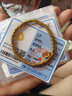 中國黃金（CHINA GOLD）盤(pán)纏金黃金轉運珠足金碎金幾兩三角碎金子隔片DIY配件生日禮物 【古法碎金子】約0.03g-約4mm 六顆碎金子 無(wú)繩 曬單實(shí)拍圖