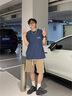 衣然呈品美式工裝休閑短褲男夏季新款潮流簡(jiǎn)約寬松直筒純色百搭五分褲子男 卡其色 L 【建議120-135斤】 曬單實(shí)拍圖