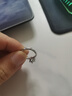 塵茹河南人工鉆石戒指XO女50分一克拉氣質(zhì)簡約開活口求婚鉆戒送女友配 1.5克直徑7.5毫米活口可調(diào)節(jié) 曬單實拍圖