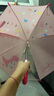 牧萌兒童雨傘女孩男童幼兒園小學(xué)生寶寶專用輕便小傘 粉色公主恐龍 曬單實(shí)拍圖