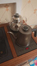 FUNORK 全自動(dòng)上水電熱水壺泡茶專用茶臺(tái)燒水壺一體機(jī)電茶壺?zé)鞒樗枳啦鑾浊度胧讲杈咛籽b 1L 蒸茶款-雙壺上水【37x20cm】 曬單實(shí)拍圖
