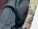 波司登（BOSIDENG）【反季】羽絨服女款短款翻領(lǐng)大毛領(lǐng)新國標90絨商場同款修身外套 黑色8056 M 165/88A 曬單實拍圖
