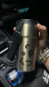 卡羅特保溫杯情侶咖啡杯便攜隨行保冷杯子女不銹鋼水杯男高級(jí)銀500ml 曬單實(shí)拍圖
