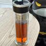 水莫停德國Smotic磁吸茶水分離杯男士雙層玻璃杯泡茶便攜透明水杯 爵士金【智能顯溫+按壓磁彈】 禮盒包裝 曬單實(shí)拍圖