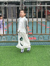 G.DUCKKIDS漢服男童夏季兒童國學衣服周歲禮服中國風演出服唐裝男孩套裝薄款 綠色【今日下單贈送香囊】 120 建議身高110-120cm年齡6-7 曬單實拍圖