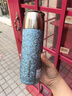 水宜生純鈦保溫杯男士商務(wù)便攜泡茶杯鈦杯養(yǎng)生水杯高檔車載燜茶杯子女士 冰川藍450ml 禮盒裝 曬單實拍圖