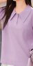 MsShe大碼女裝2025新款夏裝【珠地棉】休閑氣質(zhì)polo領(lǐng)短袖T恤 桔梗紫色現貨 2XL 曬單實(shí)拍圖