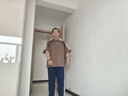 阿迪達(dá)斯 （adidas）短袖男夏季潮流時(shí)尚透氣半袖棉質(zhì)T恤KB8503 巖層深土地棕  M 曬單實(shí)拍圖