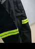 樂優(yōu)佰易 成人長款連體雨衣帶帽檐安保戶外工地安全反光雨衣 曬單實(shí)拍圖