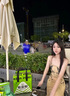 閃動(dòng)少女（SHANDONGSHAONV）蝴蝶扎染吊帶連衣裙包臀裙a字抹胸短裙子長(cháng)裙韓版 杏色-短款 【品牌女裝】 2XL 曬單實(shí)拍圖