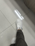 FED【頭層牛皮】春夏女鞋松糕厚底休閑鞋女穆勒拖一腳蹬真皮洞洞鞋女 白色（頭層絲綢牛皮+羊皮里墊） 36 曬單實(shí)拍圖