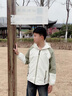 G.DUCKKIDS小黃鴨童裝男童外套春秋款2025新款兒童風(fēng)衣中大童拉鏈衫男孩上衣 綠色 170 建議15~16歲【160-170cm】c 曬單實(shí)拍圖