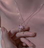 締晶S925銀項鏈女士高級感輕奢小眾精致2025新款生日禮物女生送女朋友 星球愛心項鏈+玫瑰禮盒 曬單實拍圖