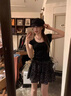 浪莎碎花短裙子女夏季2025新款半身裙高腰顯瘦蛋糕裙小個(gè)子潮流A字裙 白色 L 【推薦111-125斤】 曬單實(shí)拍圖