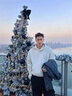 燦圖美式重磅連帽衛(wèi)衣男春秋季硬挺套頭打底衫cleanfit休閑長袖外套潮 白花灰 XL 曬單實拍圖