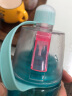 牧汀（MuTing）运动水杯按压式喷雾水杯喷水儿童运动补水健身水杯大容量塑料水杯 运动喷雾杯蓝色 600ml 实拍图