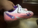雙星八特兒童足球鞋碎釘男女6-12歲運動(dòng)鞋中大童青少年中小孩學(xué)生訓練球鞋 白紫粉 30 曬單實(shí)拍圖