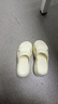 熱風(fēng)厚底女拖鞋夏季新款小個(gè)子戶(hù)外增高休閑沙灘涼拖百搭一字拖 03米色透氣款（H62W25215） 37-38 M 曬單實(shí)拍圖