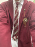 星禾萊日系學(xué)院風(fēng)男生dk西裝制服外套jk校供感紅色西服學(xué)生痞帥班服套裝 墊肩西服紅+白襯衫紅領(lǐng)帶+黑西褲 XL 建議【125-140斤】 曬單實(shí)拍圖