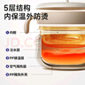 小白熊SnowBear兒童餐具寶寶輔食碗嬰兒碗新生兒注水保溫碗不銹鋼可拆卸08731 曬單實拍圖