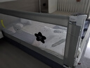 丸丫K2嬰兒床圍欄寶寶防摔防護(hù)欄床邊防摔防掉檔板免打孔三面1.8+2+2 曬單實(shí)拍圖