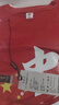 啄木鳥(niǎo)（TUCANO）中國風(fēng)男士純棉短袖T恤寬松情侶款?lèi)?ài)國全棉圓領(lǐng)半袖學(xué)生班服 夢(mèng)中國黑色+紅旗中國大紅 短袖 XL 140-155斤 曬單實(shí)拍圖