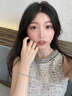 中國黃金（CHINA GOLD）S銀海洋之心手鏈女款輕奢小眾精致生日禮物送女友老婆教師節禮物 s999海洋之心手鏈 代寫(xiě)賀卡服務(wù) 曬單實(shí)拍圖