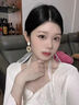 伊燦法式螺旋紋編織耳環(huán)女無(wú)耳洞耳夾獨(dú)特高級(jí)感耳釘2025新款爆款耳飾 法式螺旋紋編織耳釘 曬單實(shí)拍圖