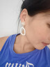 UOSU無(wú)耳洞蚊香盤(pán)耳夾幾何鏤空耳環(huán)女高級感百搭小眾設計個(gè)性簡(jiǎn)約耳飾 幾何不規則圈圈耳夾 曬單實(shí)拍圖