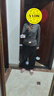 百思絨健身衣服女套裝2025春季新款專(zhuān)業(yè)跑步速干上衣寬松顯瘦跳操運動(dòng)服 墨灰色兩件套（黑褲） M 曬單實(shí)拍圖