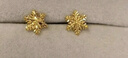 中國黃金（CHINA GOLD）雪花黃金耳釘女款足金養(yǎng)耳洞耳飾情人節(jié)情人節(jié)生日禮物送女友老婆 【今/次日達(dá)】雪花耳釘【一對】約0.8g 曬單實(shí)拍圖