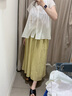 無(wú)印良品（MUJI）強(qiáng)捻 法國(guó)袖罩衫 短袖上衣女款女裝純棉25年夏季 BC2MMC5S 米白色 M (160/84A) 曬單實(shí)拍圖