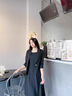 源菲埡職業(yè)裝套裝女2025新款春秋小西裝外套正裝氣質(zhì)工作服西裝裙連衣裙 黑色中袖西裝+連衣裙 L 曬單實(shí)拍圖