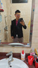 雅戈?duì)枺╕OUNGOR）套西上衣男230款兩粒扣后中衩修身含羊毛可機(jī)洗挺括易打理新品 黑色 L 175/100A 曬單實(shí)拍圖
