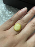 琥派【一物一圖一證】蜜蠟戒指 天然琥珀蜜蠟飾品俄料雞油黃女款戒圈 戒指 1.96克 12*10毫米 活扣 曬單實(shí)拍圖