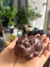 溪隱陶府 精品宜興紫砂茶寵 名家陳洪軍全手工貔貅茶玩雕塑功夫茶具茶盤(pán)擺件---【覓財(cái)貔貅】 曬單實(shí)拍圖