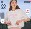 FILA 斐樂官方男女同款針織T恤2025年夏季純棉寬松休閑情侶短袖t恤 曬單實拍圖