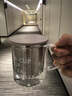 北鼎（Buydeem）茶水分離玻璃杯 辦公泡茶器具過濾杯 高硼硅泡茶杯 CD1001灰羽色 曬單實拍圖
