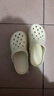 名創(chuàng)優(yōu)品（MINISO）洞洞鞋男女夏季外穿涼鞋防滑厚底踩屎感包頭涼拖鞋 卡其+海洋星星 曬單實拍圖