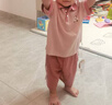 巴厘小豬兒童運動套裝夏季2025新款男童polo領休閑衣服薄款短袖女寶寶夏裝 藕粉 100 曬單實拍圖