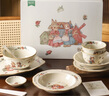 川島屋法式餐具套裝家用陶瓷碗碟高顏值飯碗盤(pán)子喬遷新居新年禮物 【禮盒裝】4人食 22頭 曬單實(shí)拍圖