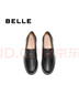 百麗（Belle）百搭便士樂福女2025春新商場款真皮通勤一腳蹬3QP21AA5 黑色 37 (235mm) 曬單實拍圖