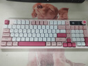 惠普（HP）K500F機(jī)械手感有線鍵盤(pán) 靜音多功能旋鈕辦公游戲臺(tái)式電腦筆記本通用 粉白色 98配列 曬單實(shí)拍圖